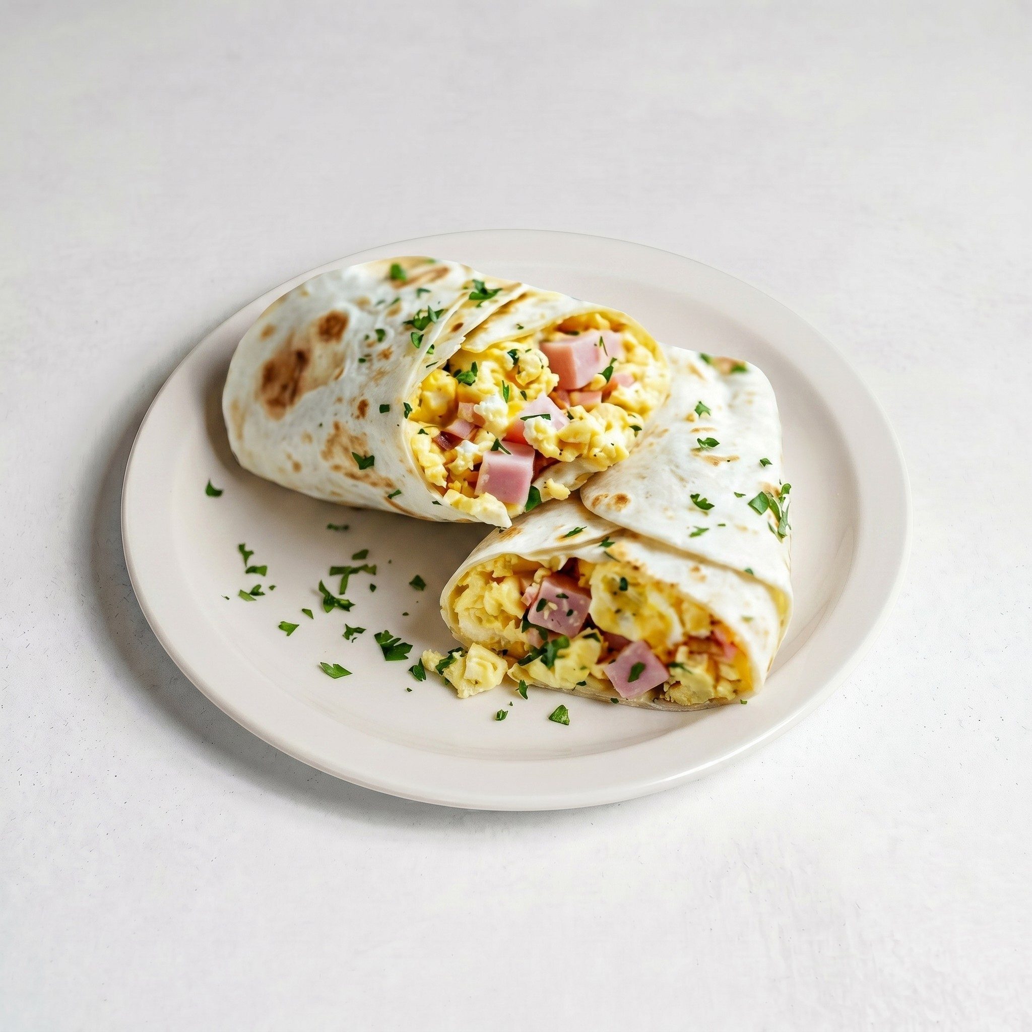 Ham & Eggs Burrito.