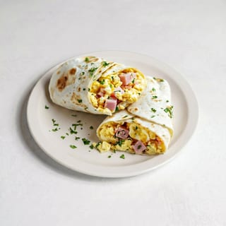 Ham & Eggs Burrito