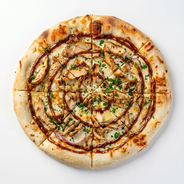 BBQ Chicken Pizza.